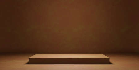 Minimalist Light Brown Abstract Display Background Display Products Concept For Montage Display 3D Renderingの写真素材