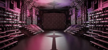 Empty Digital Future Spaceship Pastel Pink Gaming Wallpaper Futuristic Architechture Used As...