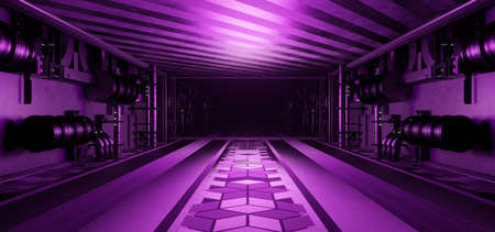 Abstract Futuristic Parking Underground Car Warehouse Garage Studio Rough Modern Reflective...