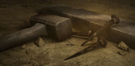 Passion Of Jesus Christ - Hammer and Nails And Crown Of Thorns