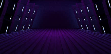 Unknown Retro Concrete Cement Metal Wave Dimmed Purple Illustrative Banner Background Wallpaper With...