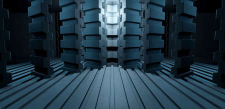 Modern Virtual Reality Construction Spotlight Silver Gray Banner Background Wallpaper Space Age...