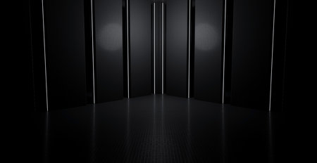 Neon Glow Futuristic Club Background Grunge Underground Black Banner Background Wallpaper For Product Backgrounds Presentation 3D Renderingの写真素材