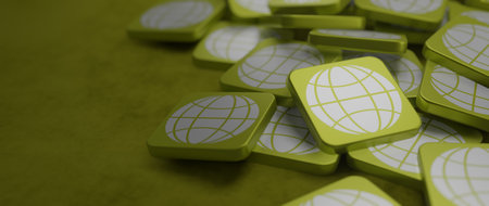 Global network connection concept 3d Render
