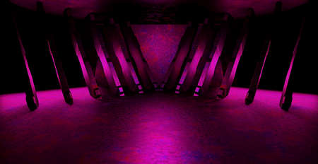 OuterSpace Dark Illustrative Banner Background Wallpaper Alien Concept For Graphic Design 3D Illustrationの写真素材