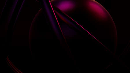 Colorful Abstract Circles Three Dimensional Graphic Cyberpunk 3D Background 3D Renderの写真素材