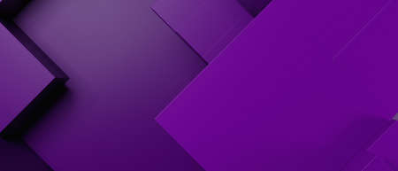 Abstract Luxury Geometric Square Cubes Future Dark Purple Abstract Background 3D Illustrationの写真素材