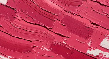 Texture of pink lipstick as background, closeup. Lipstick texture