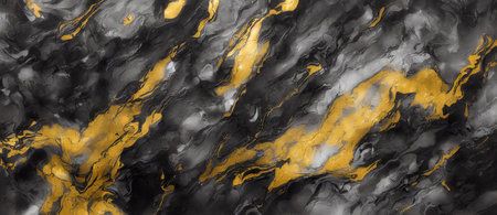 A Black And Yellow Painting With White And Yellow Streaks, Breathtaking Graphics Abstract Texture Background Wallpaper.の素材