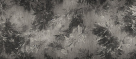 A Black And White Close Up Of A Wall With Leaves On It, Magical Empty Abstract Texture Wallpaper Background.の素材