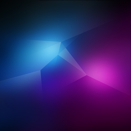 A blue and pink abstract background with spiky triangular shapes.の写真素材