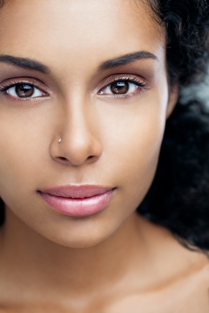 Portrait of a sensual young African woman.の写真素材