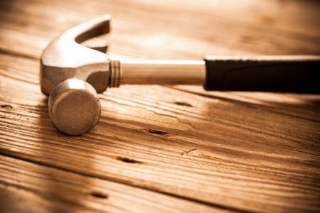 Claw hammer in close-up.の写真素材