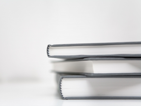 Books piled in abstract environmentの写真素材