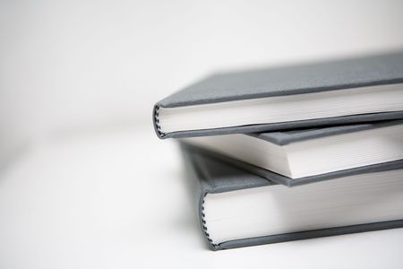 Books piled in abstract environmentの写真素材