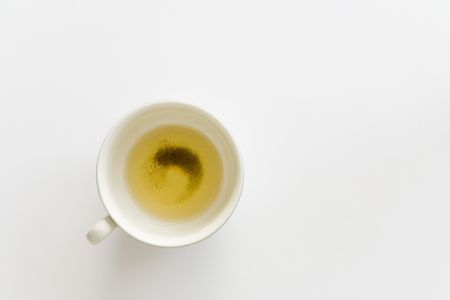 Green tea and tranquilityの写真素材