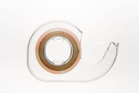 Adhesive tape backlit still lifeの写真素材