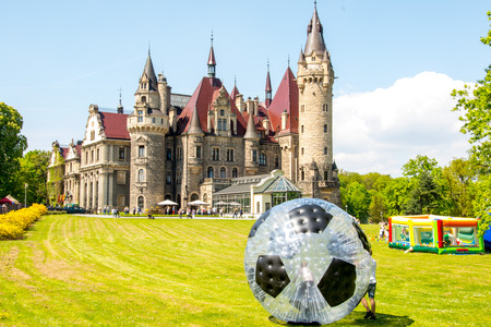 Castle Festival in the village of Moszna Polandのeditorial素材