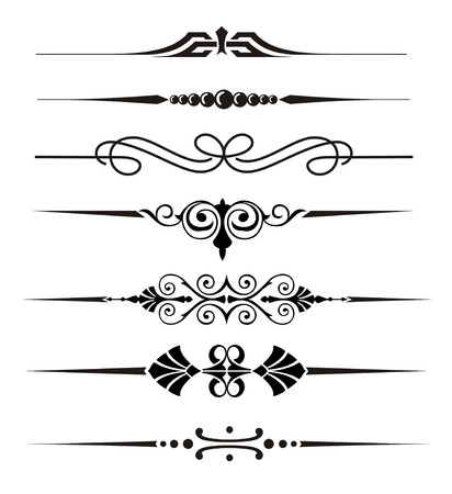 Vecter divider ornaments and graphical elements