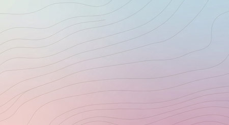 Abstract pastel gradient background with smooth wavy lines. Vector illustrationの素材