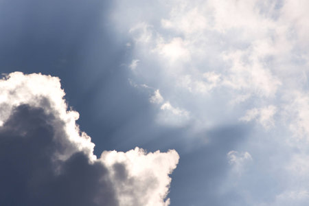dramatic clouds in the sky