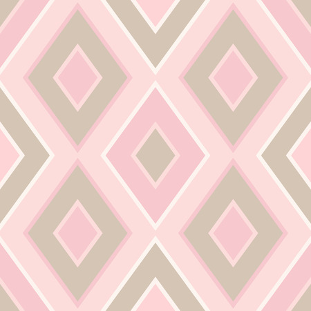 Geometrical romantic seamless patterns (rhombus). Light pastel colors. Endless texture can be used for wallpaper, web background, wrapping, packaging etc.のイラスト素材