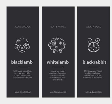 Set of vintage card templates in unique bohemian style with archaic elements.のイラスト素材