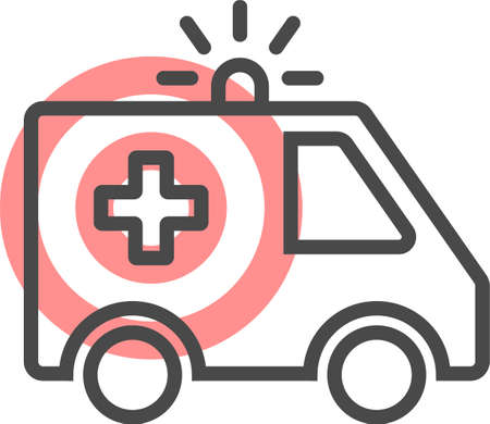 Killing medic war crime. Line Icon for Russion Terror in Ukraineのイラスト素材