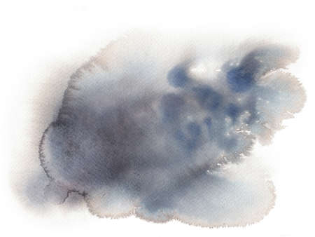 Smoky grey watercolor texture, Abstract wall art for contemporary room, modern homeの写真素材