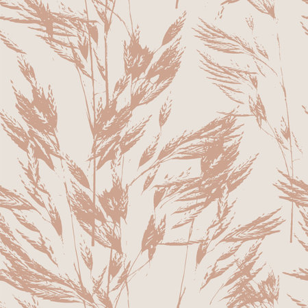 Oat Seamless pattern. Vector background texture with beige oatmeal, Healthy food packageのイラスト素材