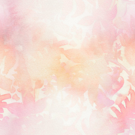 Loose flowers Seamless Pattern yellow, pink mothers day background. Hand-painted romantic wedding background, textile print, Valentines Day, mothers dayの写真素材