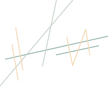 abstract line design element with blush pink, blue, linesのイラスト素材