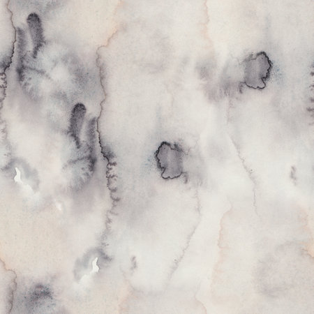 Watercolor hand drawn seamless pattern, Smoky pastel grey marble texture, Abstract pattern for wall art for contemporary room, modern homeの写真素材