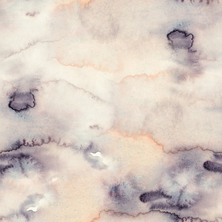 Watercolor hand drawn seamless pattern, Smoky pastel grey marble texture, Abstract pattern for wall art for contemporary room, modern homeの写真素材