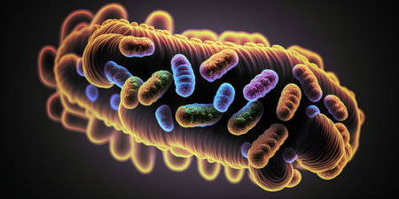 Baccili bacteria, super detailed biological concept art, hyper realistic illustrationの素材