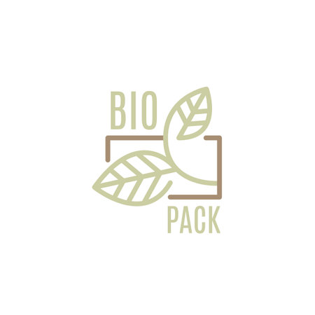 Eco box with green leaf icon. Biodegradable, compostable packaging. Eco friendly material production. Nature protection concept. Vector Illustration, editable strokesのイラスト素材