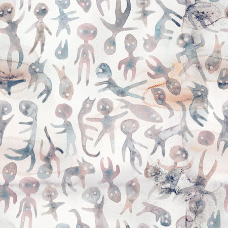 Dark Gothic Anatomical Skeleton Seamless Pattern. Macabre Bone-Inspired Fantasy Design.の写真素材