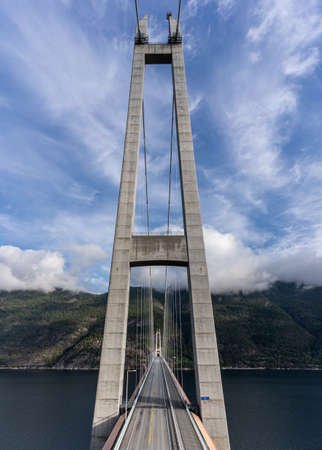 big bridge with nice clouds in the backgroundの写真素材