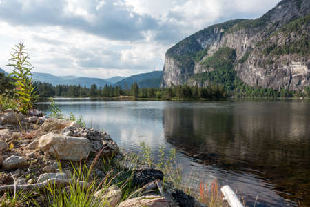 lake in the mountainsの写真素材