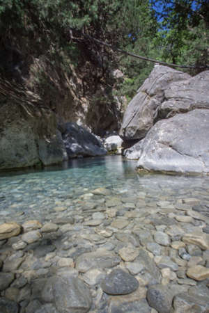 river in the mountainsの写真素材