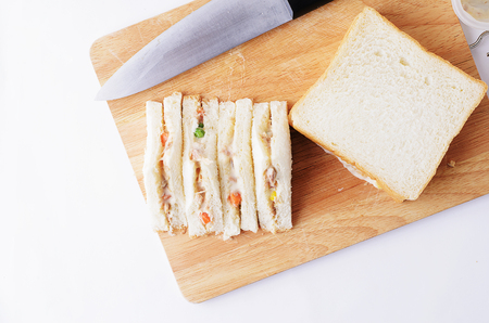 Sandwich homemade  cooking backgrounds aboveの写真素材
