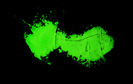 green spot on a black backgroundの写真素材