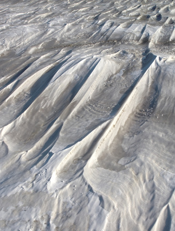 raised mound of snow dustの写真素材