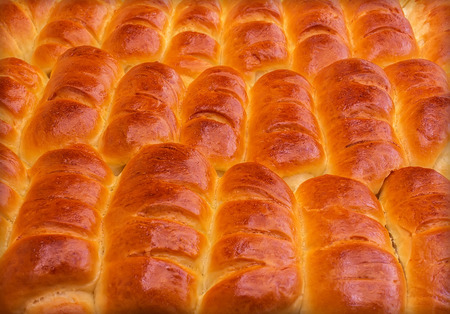 Fresh baked goods - muffins ruddy appetizing closeupの写真素材