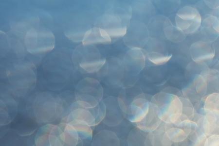 abstract bokeh circles for Christmas background, light and blurred bokeの写真素材