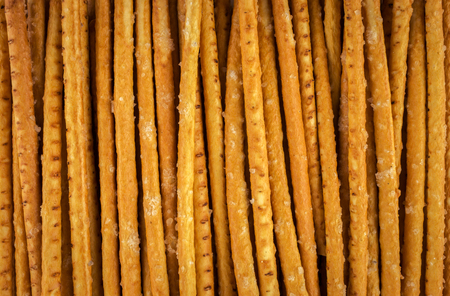 Bread straws. Bread sticks close-up. Food baking.の写真素材