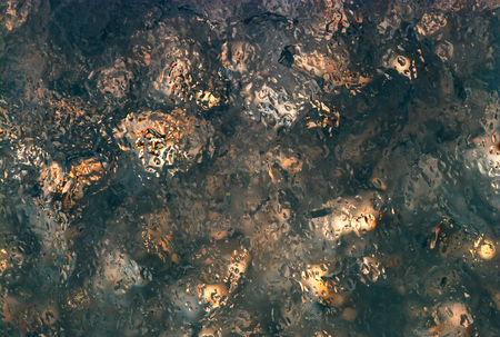 texture of the ice surface with bubbles. abstract winter background.の写真素材