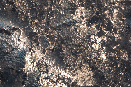 texture of the ice surface with bubbles. abstract winter background.の写真素材