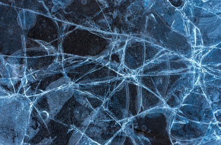 texture of the ice surface with bubbles. abstract winter background.の写真素材