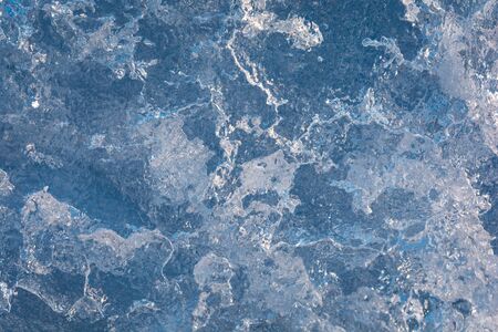 texture of the ice surface with bubbles. abstract winter background.の写真素材